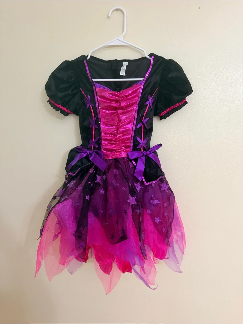 Spirit Black, Hot Pink & Purple Star Tulle Fairy Costume